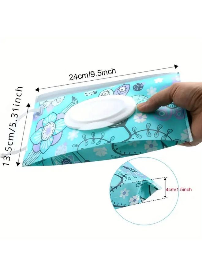 قطعتان مجموعة موديل B حقيبة مناديل قابلة لإعادة الاستخدام حافظة محمولة لحامل السفر هدية - Image 3