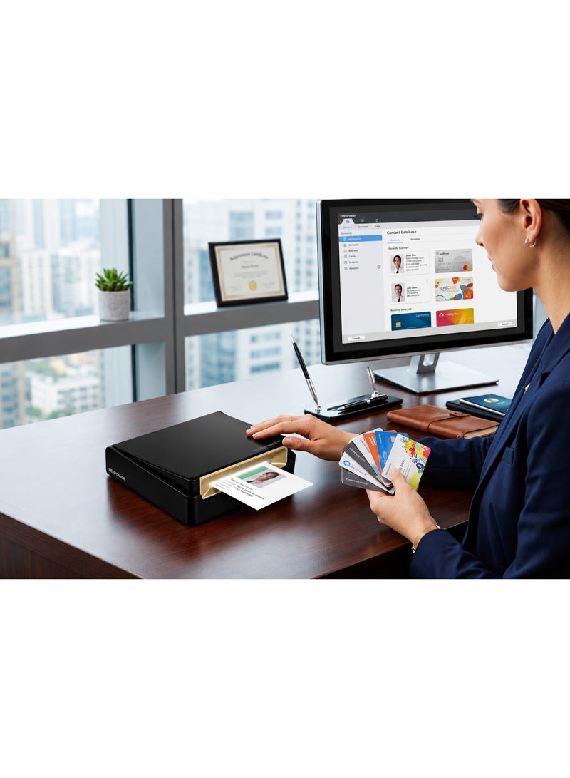 بن باور ماسح ضوئي لكروت العمل والبطاقات PenPower WorldCard Pro | دقة 600 DPI، متوافق مع ويندوز وماك - Image 2