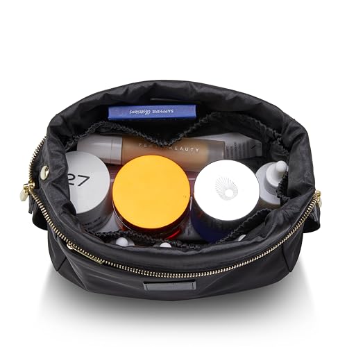 ETOILE - Jet Setter Travel Case Black Soft Flexible and Foldable Makeup Cosmetic Travel Bag - Image 2