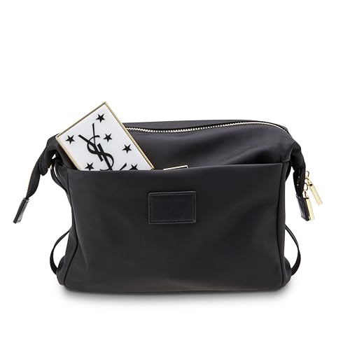 ETOILE - Jet Setter Travel Case Black Soft Flexible and Foldable Makeup Cosmetic Travel Bag - Image 1