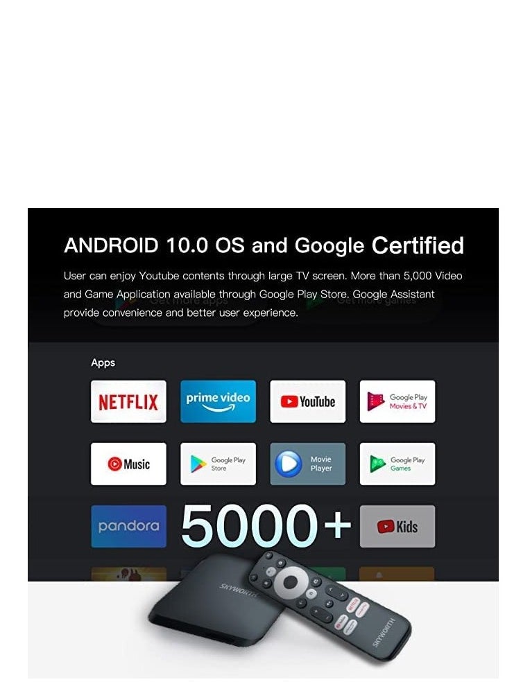 Skyworth - Skyworth  Google  TV  Box - Leap-S3 - 4K UHD Streaming  Box - Image 1