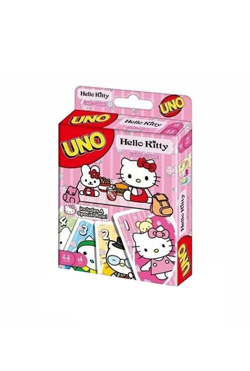 Hello Kitty UNO Hello Kitty Multi-Color Fun Card Game for Kids & Adults