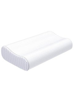 ELTRAZONE Memory Foam Neck Pillow, Contour Memory Foam Side and Back Sleepers Bed Pillow- Sleeping Pillows for Adults  - Image 1