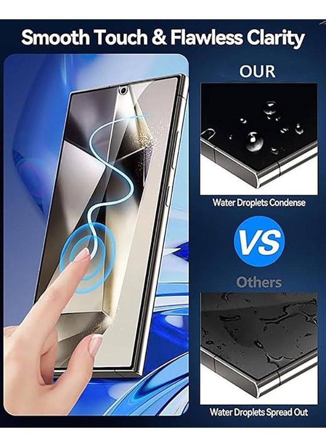 Generic 2PCS Samsung Galaxy S24 Ultra 5G Screen Protector, 9H Tempered Glass Screen Protector for Samsung Galaxy S24 Ultra 5G, Support Fingerprint Unlock, Case Friendly, Anti-Scratch Film  - Image 5