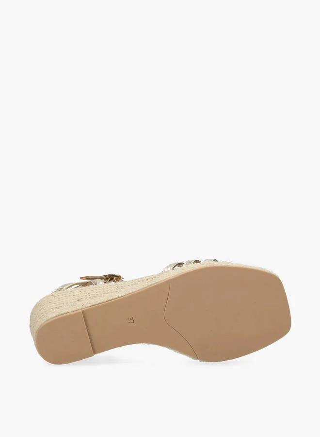 MEXX GOLD Women Noemi Pakina Wedge Heel Espadrille Sandals for Women | Best Price UAE
