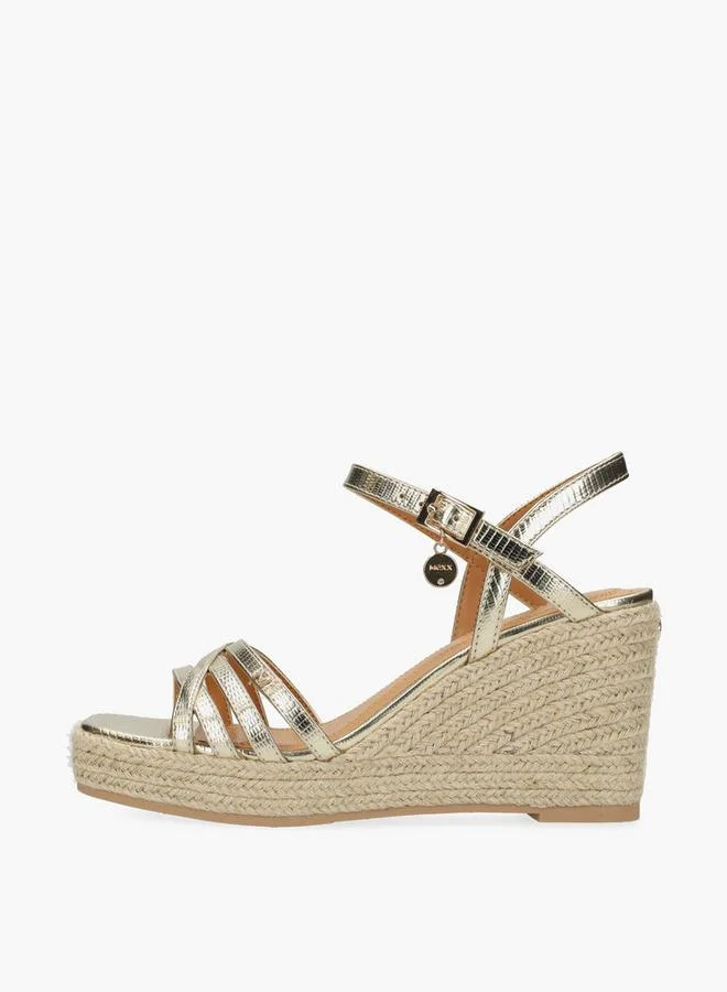 MEXX GOLD Women Noemi Pakina Wedge Heel Espadrille Sandals for Women | Best Price UAE