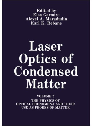 Laser Optics of Condensed Matter: Volume 2 the Physics of Optical Phenomena and Their Use as Probes of Matter - pzsku/Z05F5FB2D70D15850EC08Z/45/1747743010/21bdf9e1-3452-49dd-9706-da1a661676de