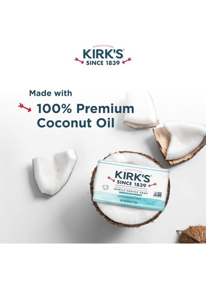 Kirk's Coco Castile Bar Soap, No Fragrance, 4 Ounce - Image 3