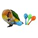 Barn Eleven 3PCS Colourful Mini Ball Sand Hammer Parrot Rattle Shaker Musical Sound Toy Intelligent Sand Hammer Toys for Parakeets Canaries Cockatiels Conure LovebirdsRandom Color - Image 3