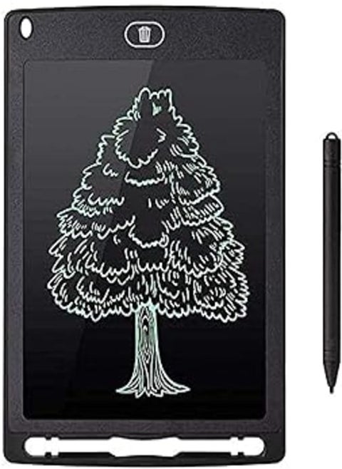 Generic LCD Writing Tablet 8.5 inches Doodle pad Portable Electronic Writer Environmental Writing and Drawing Memo Board drawing and writing board with pen and one-click self-scanning Black Color