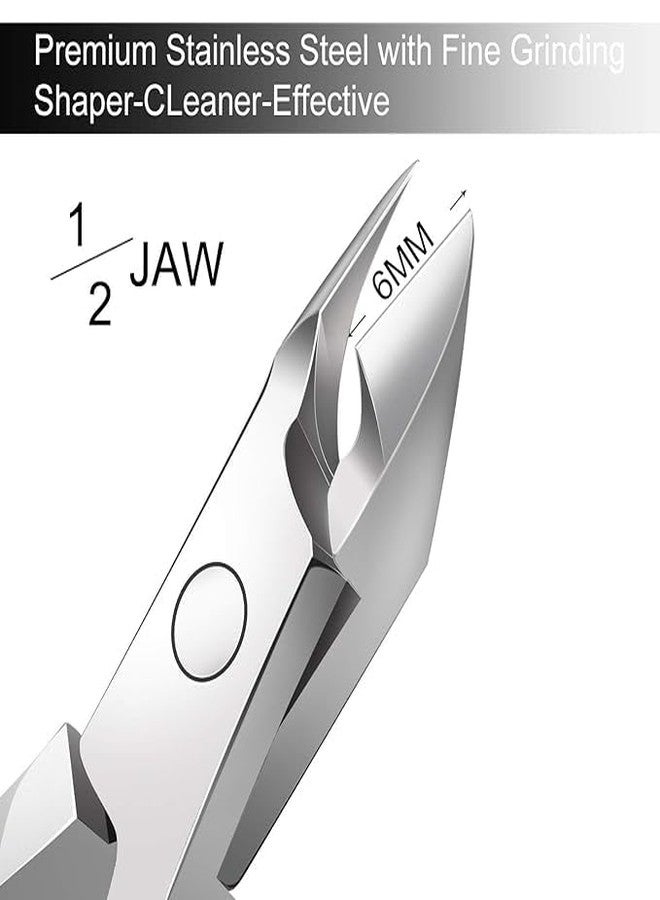 KIRA Professional Stainless Steel Cuticle Nipper and Pusher Set, Premium Nail Care Tools, Sharp and Durable, 2 Piece Manicure Kit - Image 4