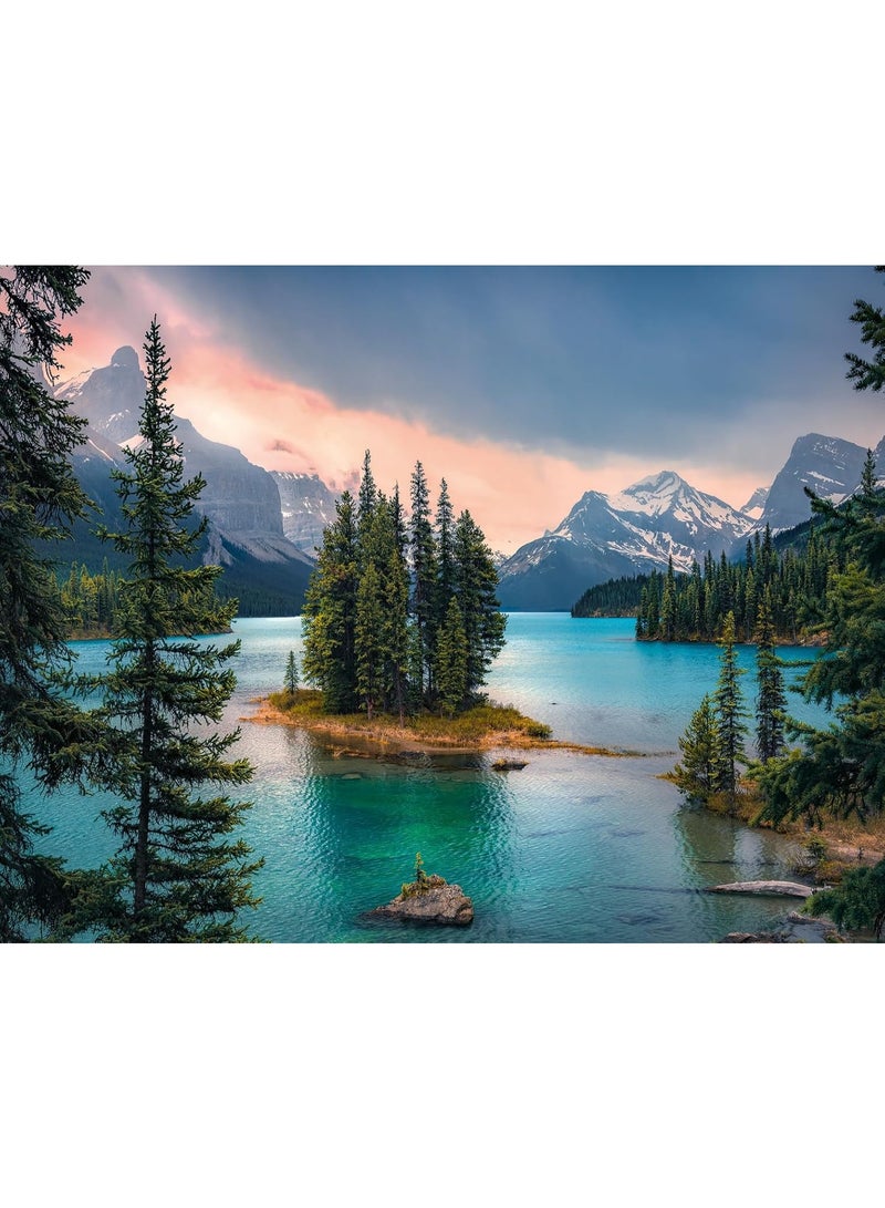 1000 pieces of forest lake puzzle - creative design patterns, colorful artistic experience, suitable for adults and children - Image 1
