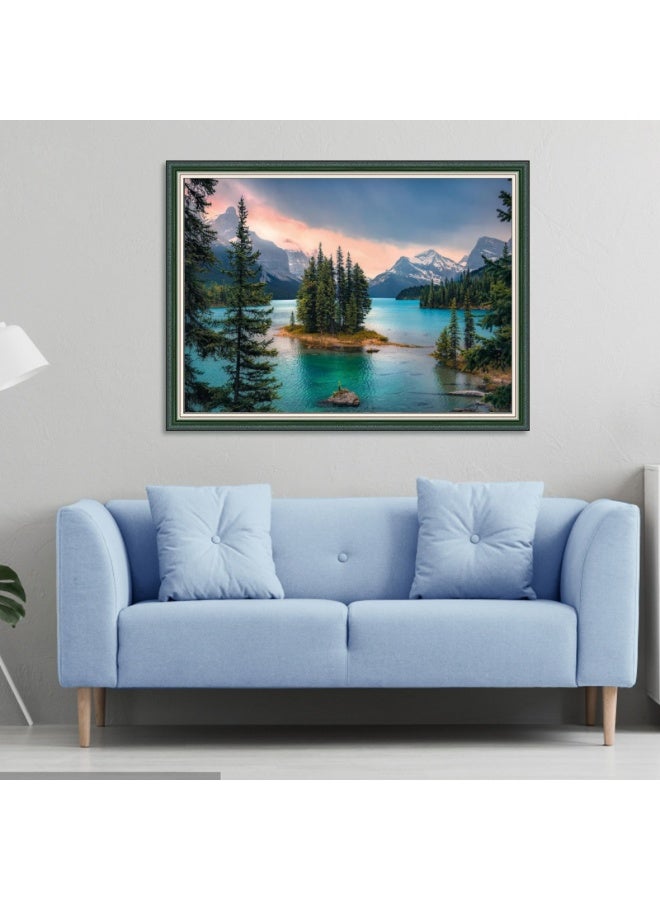 1000 pieces of forest lake puzzle - creative design patterns, colorful artistic experience, suitable for adults and children - Image 2