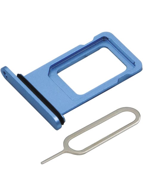 MMOBIEL SIM Card Tray Compatible with iPhone 13  SIM Slot Tray Holder  SIM Holder Replacement  Incl SIM Card Removal Tool and Waterproof Rubber Seal Ring  Blue