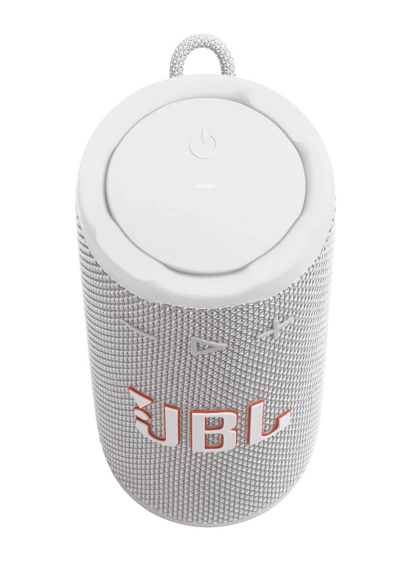 JBL Grip Compact Bluetooth Speaker, JBL Pro Sound with AI Sound Boost, IP68 Waterproof and Dustproof, Ambient Light, Up to 14 Hours Playback, Auracast Multi-Speaker, JBL Portable App, White white - Image 5
