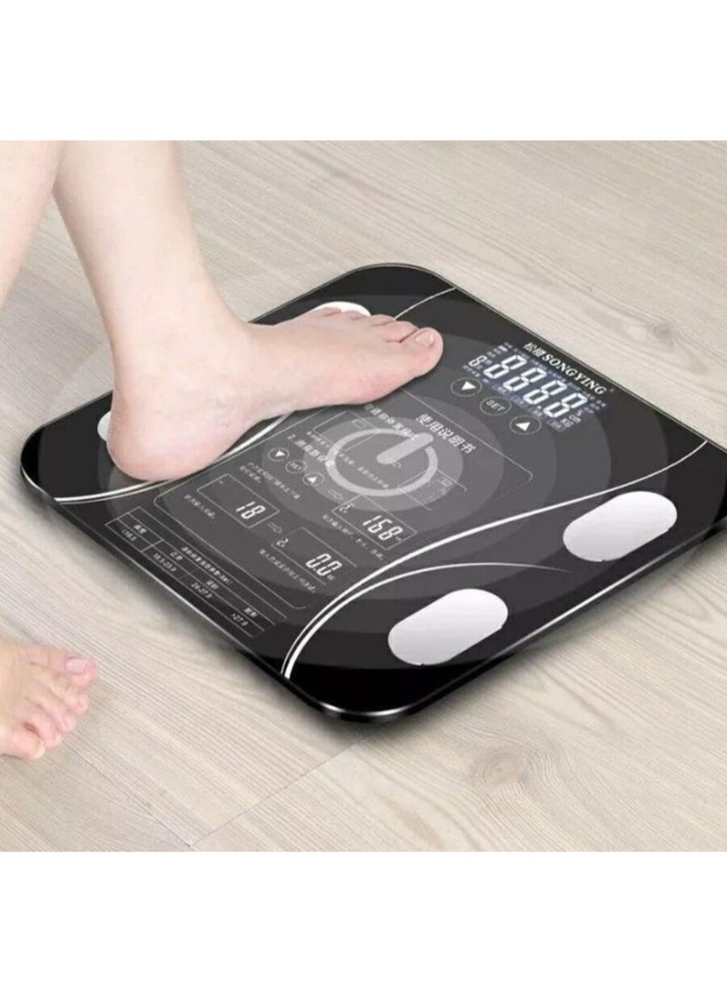 ميزان ذكي لقياس الوزن ونسبة الدهون في الجسم يعمل بتقنية البلوتوث - Image 2