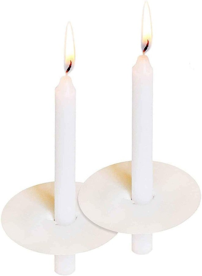 CLTNIKET 150 Packs Unscented White No Smoke ChurchCandles with Drip Protectors for Devotionalcandlelight Vigil Service. - Image 1