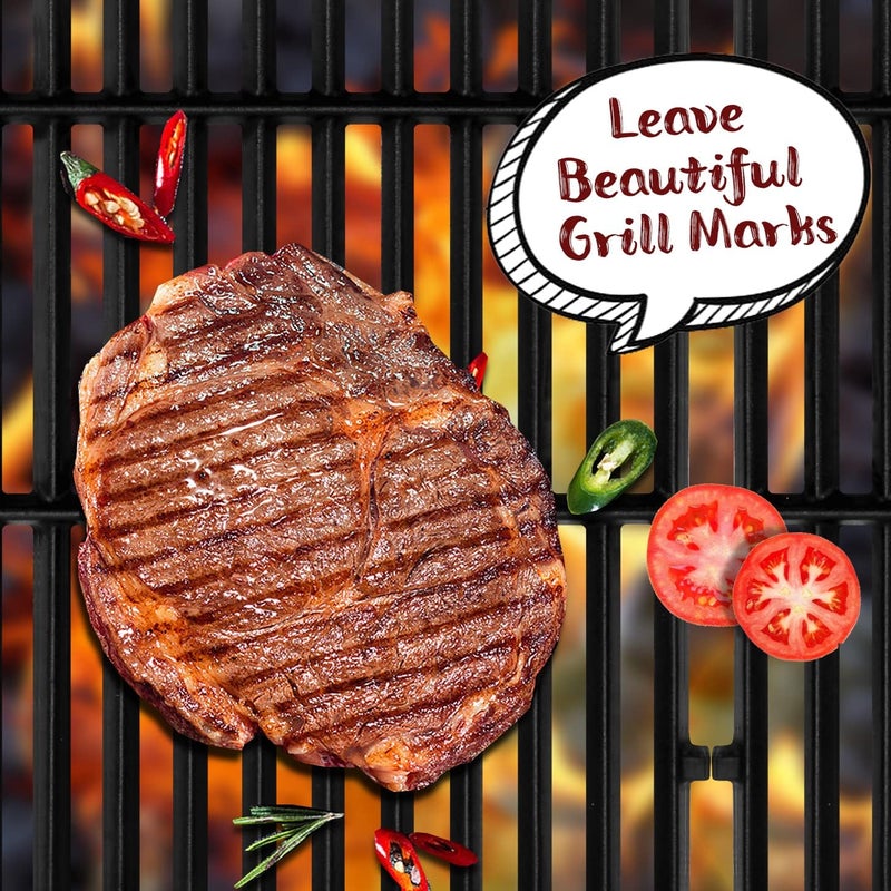GGC 18.75" Grill Grates for Weber Genesis ii E-310, E-315, E-325, E330, E335, S-310, S-335, S-345 Genesis II LX S-340, LX E-340, 2 PCS Cast Iron Grates for Weber 66095 66802 - Image 5