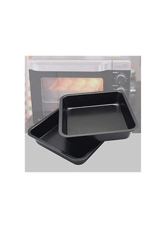 erorex 8-Inch Chef's Classic Nonstick Bakeware Square Cake Pan, Roasting Pan & Brownie Pan(Black)  - Image 4