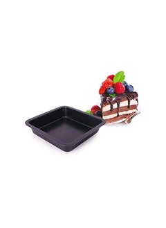 erorex 8-Inch Chef's Classic Nonstick Bakeware Square Cake Pan, Roasting Pan & Brownie Pan(Black)  - Image 2