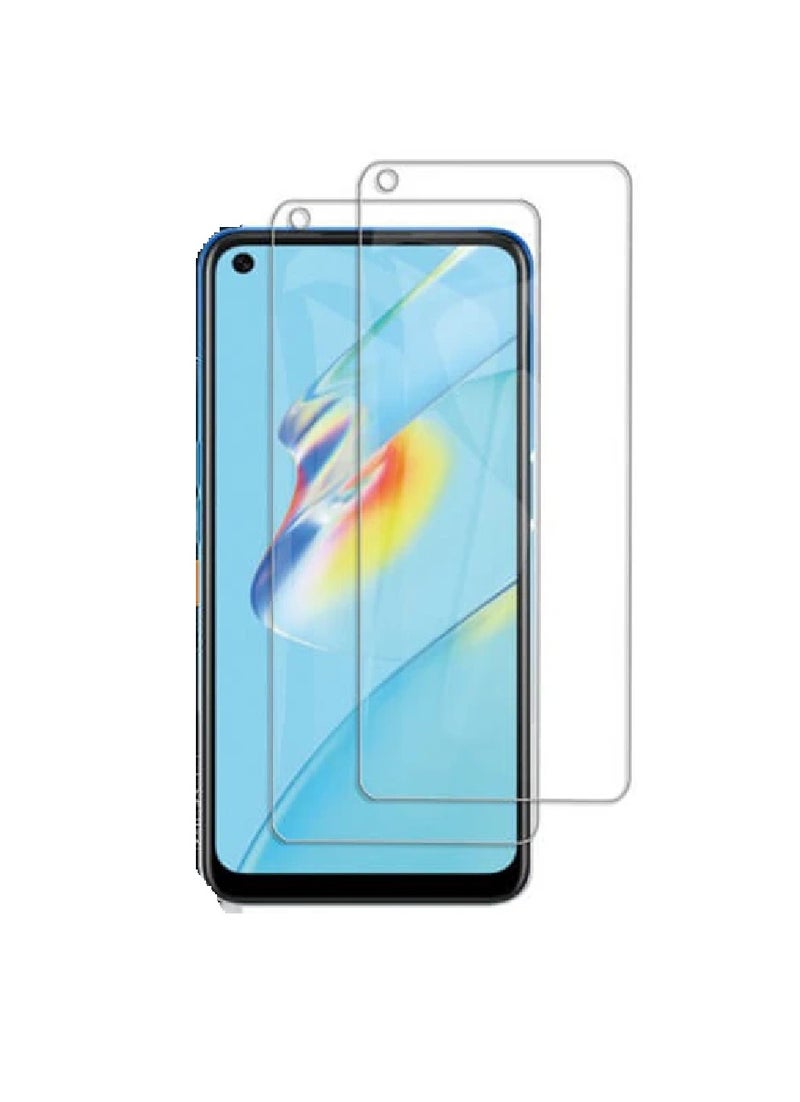 2 Pieces  Tempered Glass Screen Protector Clear Designed For Oppo A54 4G Full Screen Coverage And Bubble Free - Image 1