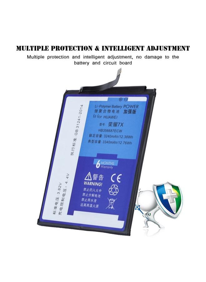 NOHON Phone Battery For Huawei Honor 7X Enhanced Version 3340MAH with Disassembly Tool