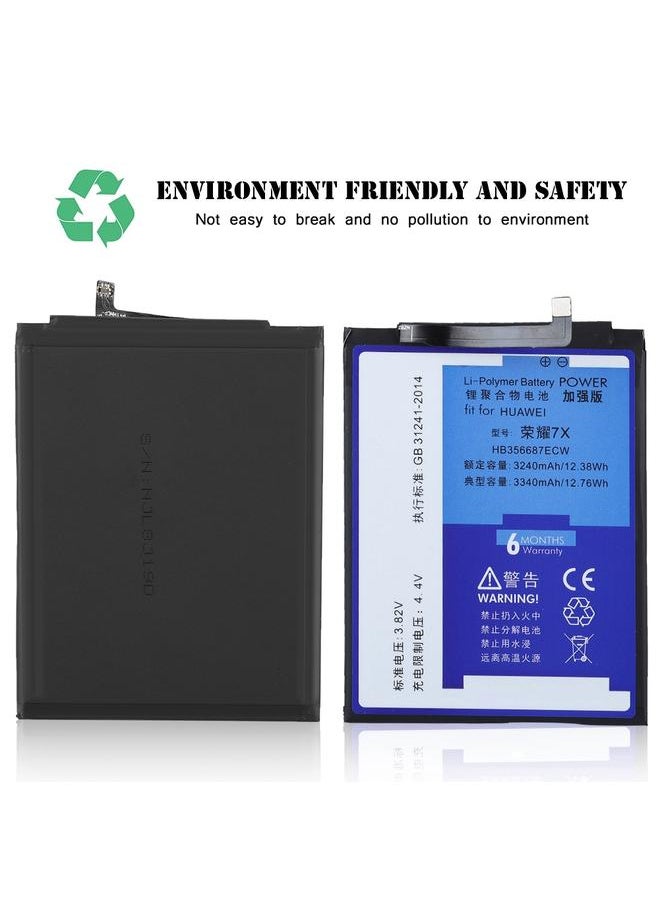 NOHON Phone Battery For Huawei Honor 7X Enhanced Version 3340MAH with Disassembly Tool