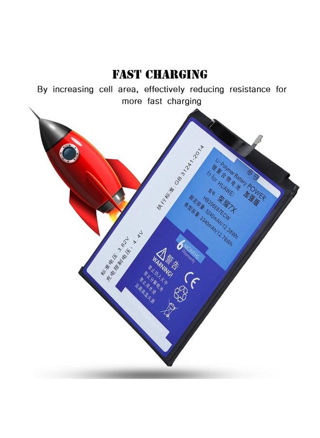 NOHON Phone Battery For Huawei Honor 7X Enhanced Version 3340MAH with Disassembly Tool