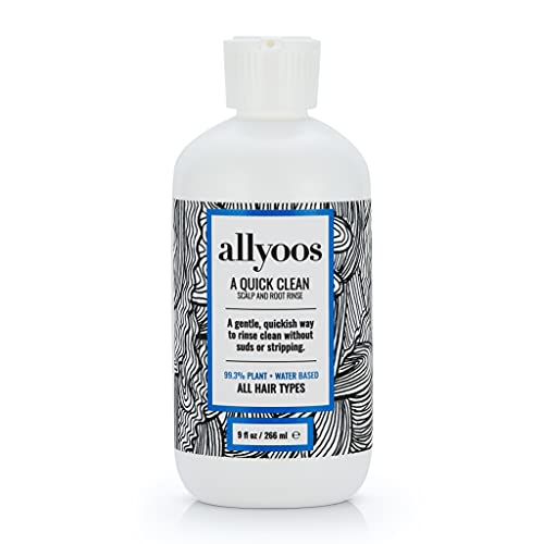 Allyoos A Quick Clean, Hair Rinse, Removes Sweat, Oil & Buildup From Scalp & Hair, No Suds, Dry Shampoo Alternative, Balances Scalp, Sulfate-Free - Image 1