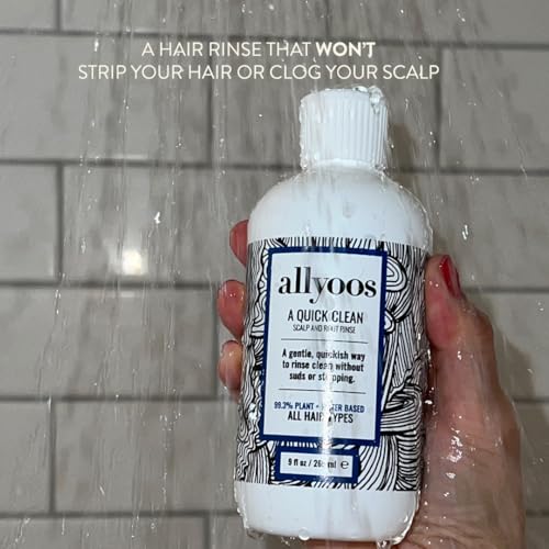 Allyoos A Quick Clean, Hair Rinse, Removes Sweat, Oil & Buildup From Scalp & Hair, No Suds, Dry Shampoo Alternative, Balances Scalp, Sulfate-Free - Image 4