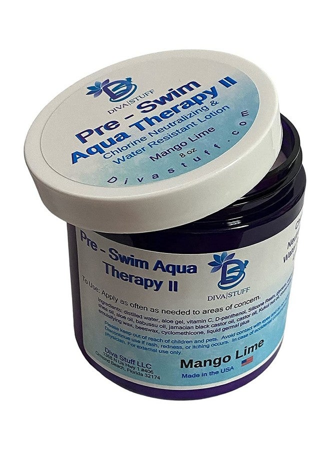 Diva Stuff Pre-Swim Aqua Therapy Chlorine Neutralizing Body Lotion, Protects Skin From Chlorine and Salt Water (Mango Lime Water Resistant) - Image 3