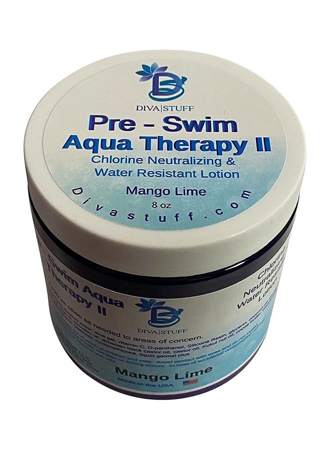 Diva Stuff Pre-Swim Aqua Therapy Chlorine Neutralizing Body Lotion, Protects Skin From Chlorine and Salt Water (Mango Lime Water Resistant) - Image 1