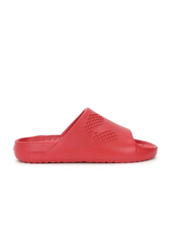 تشيبس Red Solid Casual Sliders for Men