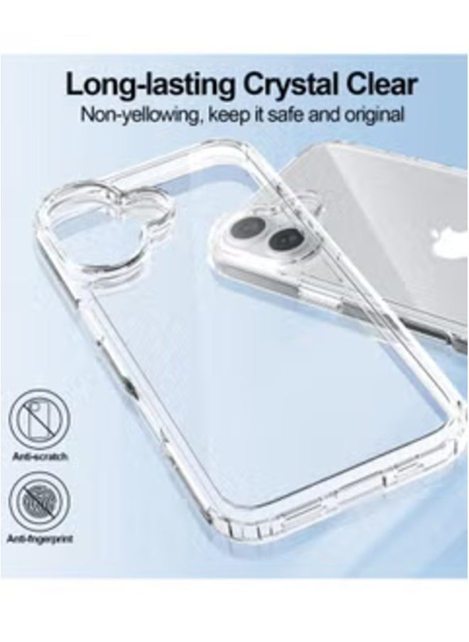 إيف حافظة آيفون 16 بلس شفافة ونحيفة - 6.7 بوصة مقاومة للصدمات، ومقاومة للخدش، وغطاء واقٍ شفاف للغاية - Image 4