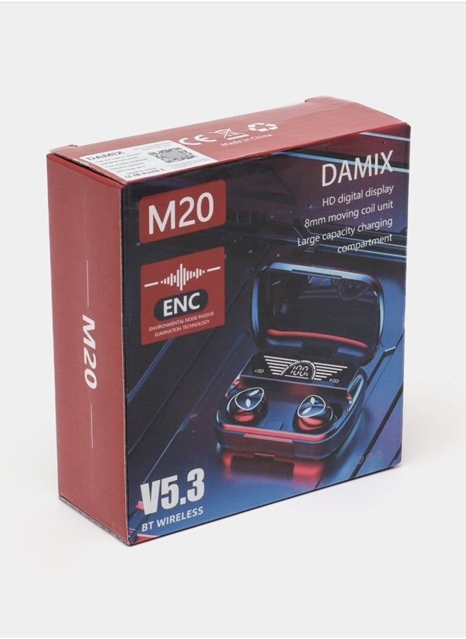 Generic M20 Digital Indicator Wireless Headset Earbuds  - Image 3