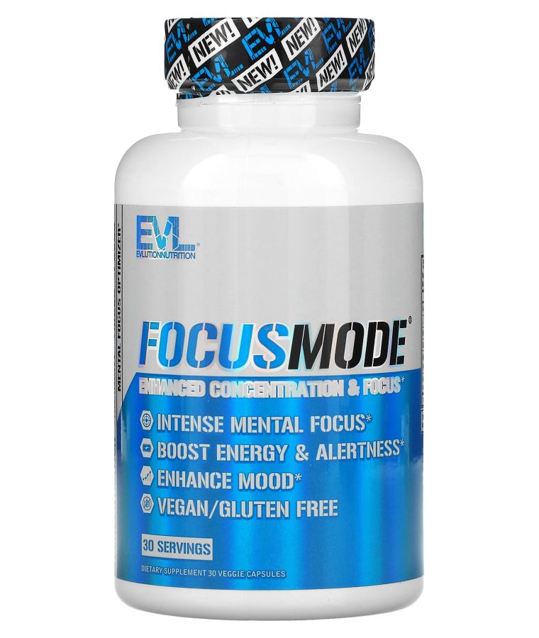 EVLUTION NUTRITION FocusMode® 30 Veggie Capsules