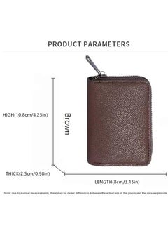 Lukadah Card Holder, Zipper Around Card Wallet, PU Leather Credit Debit Card Holder Wallet Card Case ID Case Organizer Coin Purse for Men & Women | 11 Cards Compartment by LUKADAH  - Image 5
