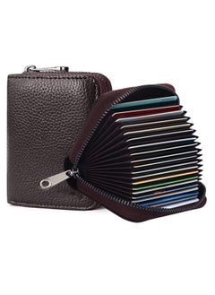 Lukadah Card Holder, Zipper Around Card Wallet, PU Leather Credit Debit Card Holder Wallet Card Case ID Case Organizer Coin Purse for Men & Women | 11 Cards Compartment by LUKADAH  - Image 1