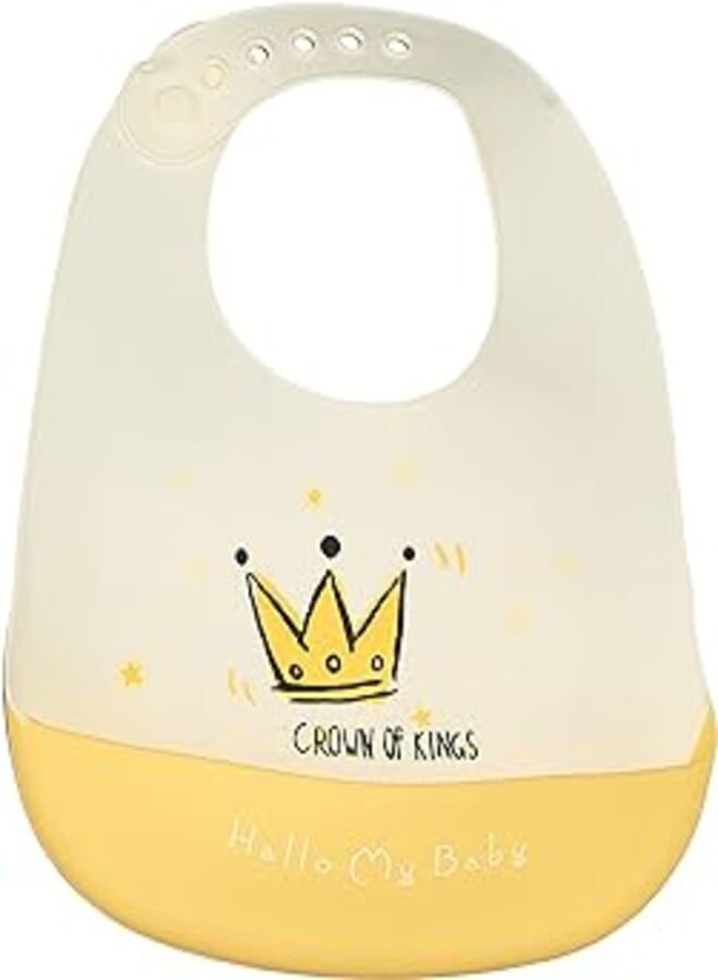 Mix and max baby bib silicone shape crown
