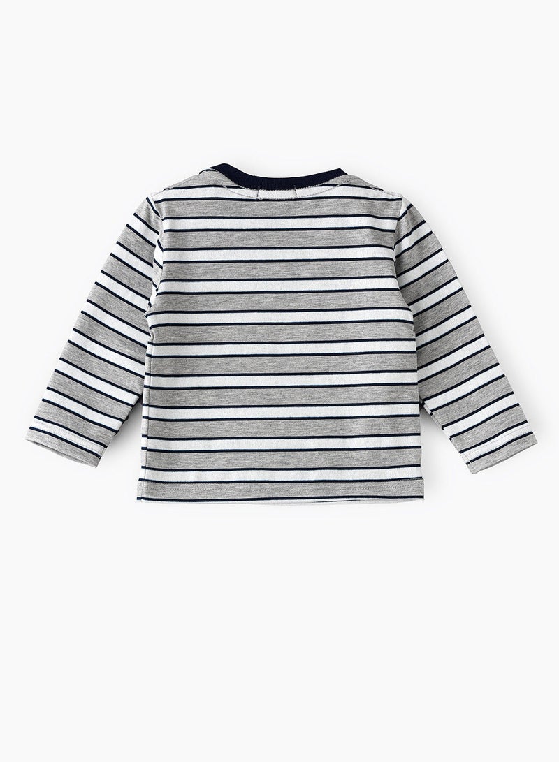 JAM Knit t-shirt with stripes - Image 2