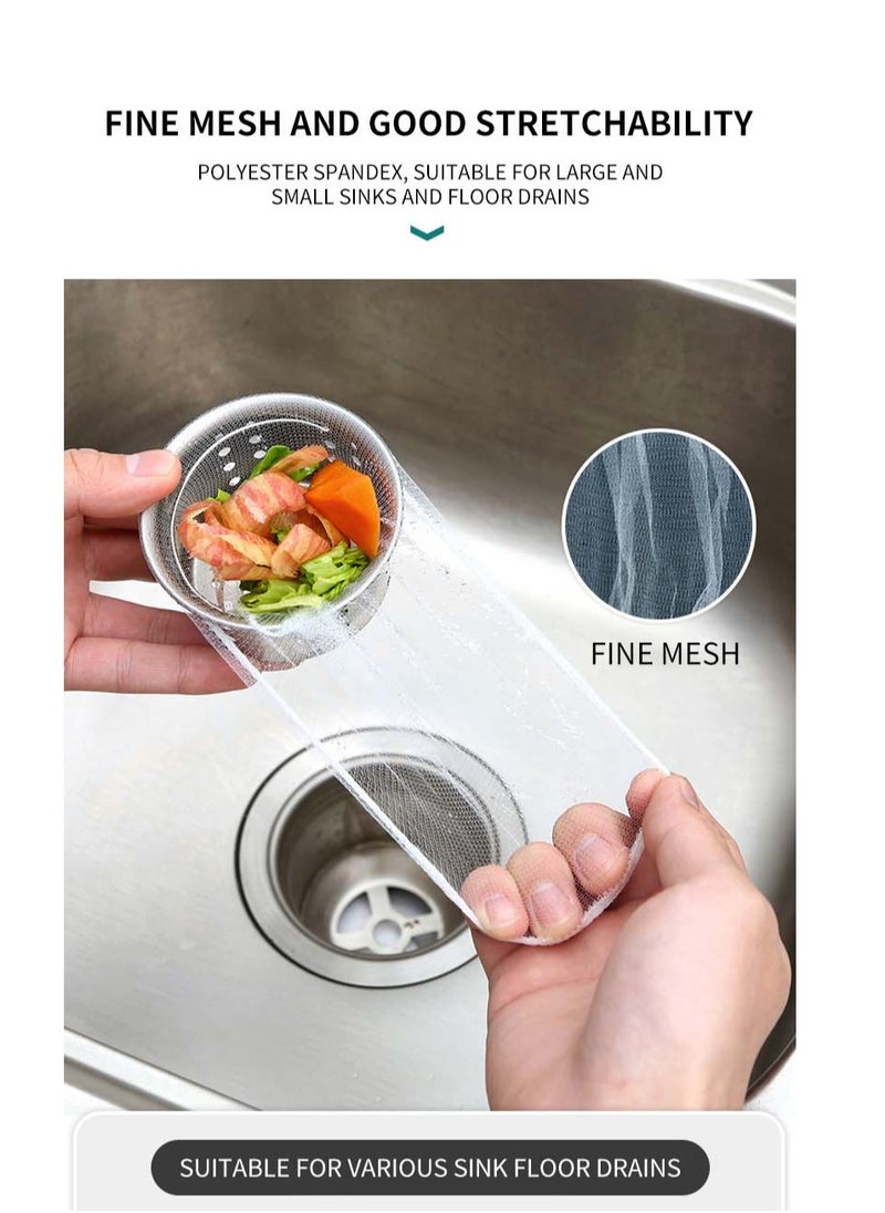 Generic - Disposable Kitchen Sink Filter Bags, 100 Pieces, Can Collect Sink Drain Pipe, Kitchen Food Waste, and Remaining Garbage - Image 1