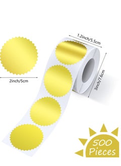 Y&D Gold Seal Stickers Add a Touch of Elegance to Your Certificates and Envelopes with 2 Inch  - Image 4