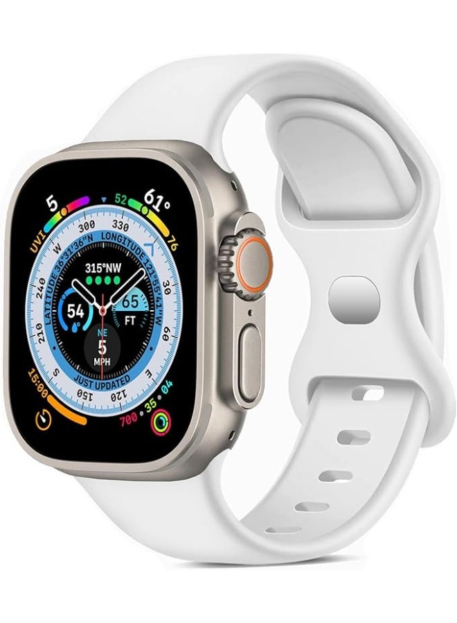and with Case For Apple Watch 46mm,Adjustable Silicone Sport Wristband Replacement, Strap With Cover Built-in Glass Screen Protector for iWatch S10. - Image 1