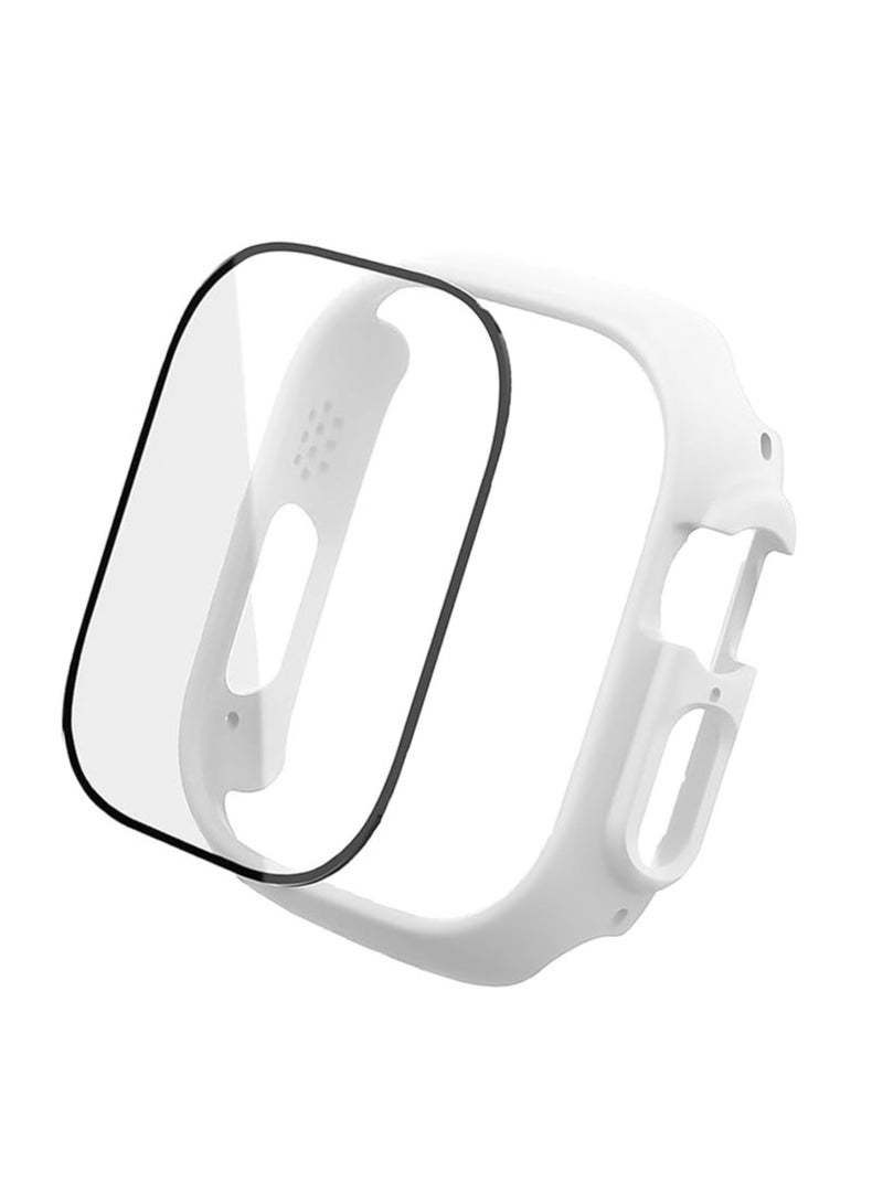and with Case For Apple Watch 46mm,Adjustable Silicone Sport Wristband Replacement, Strap With Cover Built-in Glass Screen Protector for iWatch S10. - Image 3