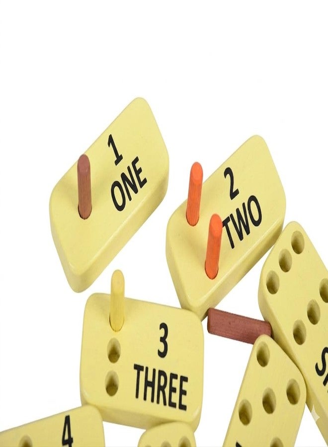 RCW Wooden Counting 1-10 Number Peg Set with 20 Colorful Pins Montessori Educational Toy for Kids | Learn Number, Count & Fine Motor Skills | Toy for Toddlers & Preschool (Yellow Color) - Image 3