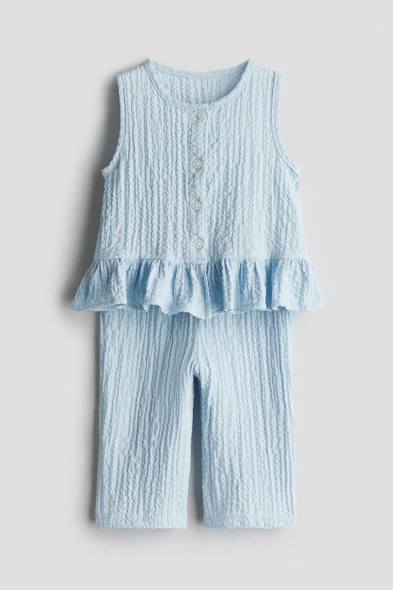 H&M 2-piece seersucker set