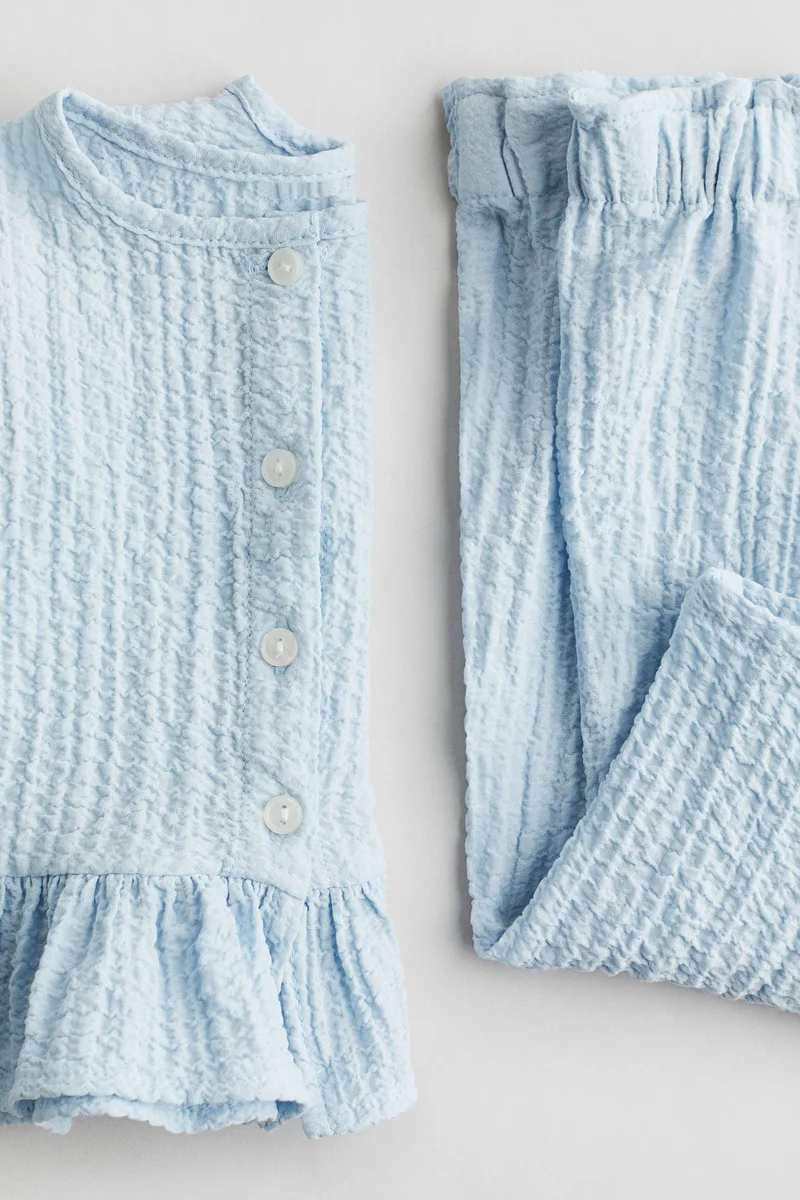 H&M 2-piece seersucker set