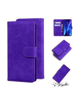 HuHa Case Cover For Xiaomi Redmi K20 / K20 Pro & Mi 9T/ Mi 9T Pro Skin Feel Pure Color Flip Leather Phone Case Purple 
