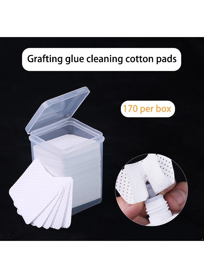 Generic 850Pcs Gentle Makeup Remover Pads Soft Cotton Rounds Reusable Deep Cleaning Portable Square Pads with Storage Box 
