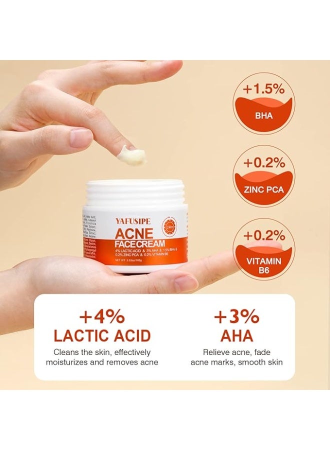 YAFUSIPE Acne Treatment for Face, Acne Cream Back Acne Treatment Cream for Teens & Adults - Image 2
